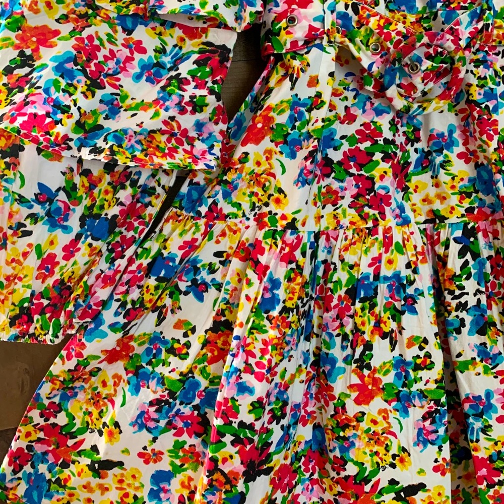 ASOS Funky Ruffle Floral Dress - Picture 2 of 8